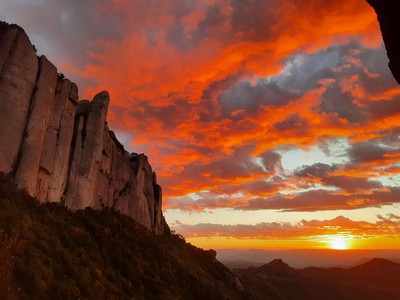 Senderismo Montserrat- Roca foradada